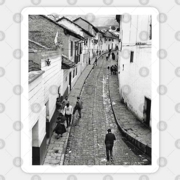 Vintage Photo of Quito Ecuador Sticker by In Memory of Jerry Frank